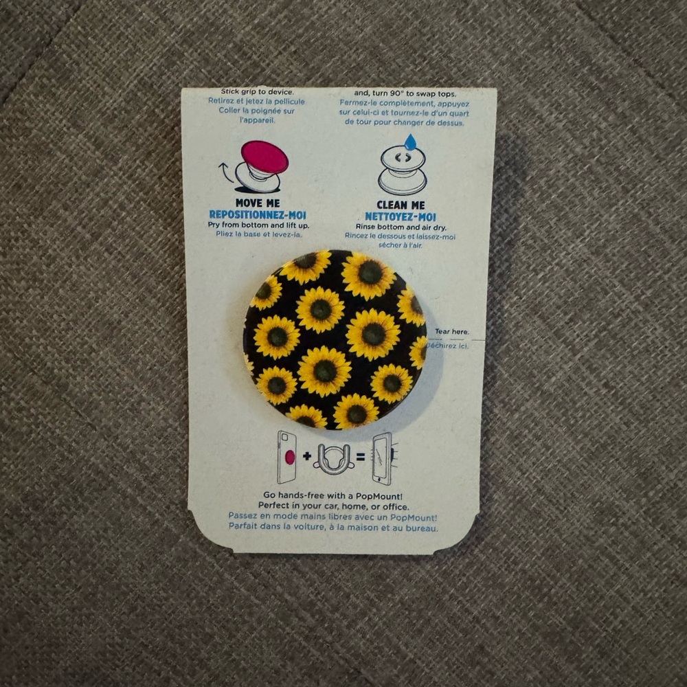 Sunflower PopSocket Grip